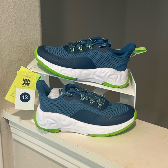 all in motion Other - All In Motion Kids Camren Athletic Performance Fashion Sneakers Blue Youth Sz 13